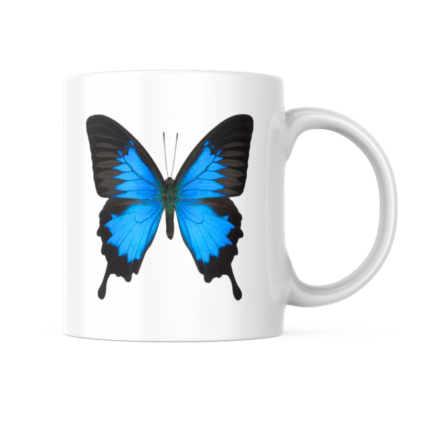 butterfly ceramic mug