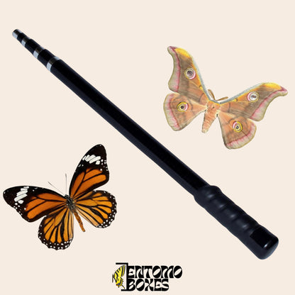 butterfly catching laminate telescopic pole