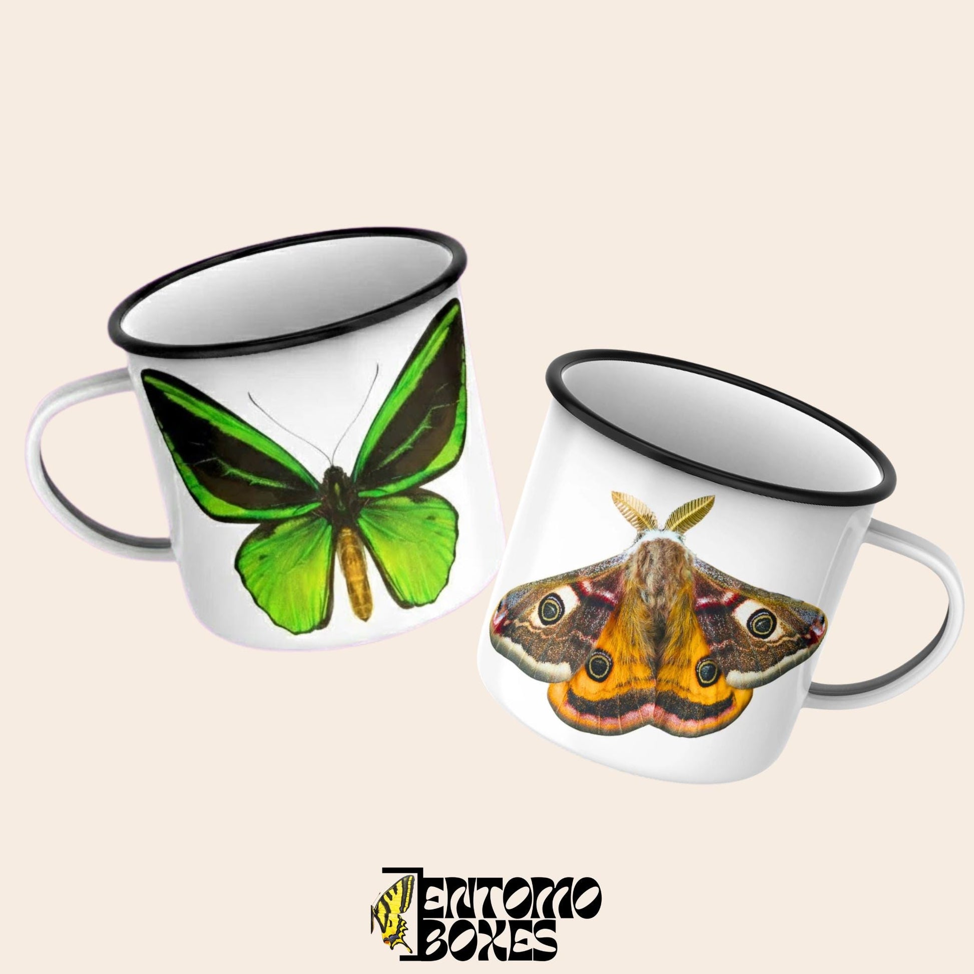 butterfly theme travel mug