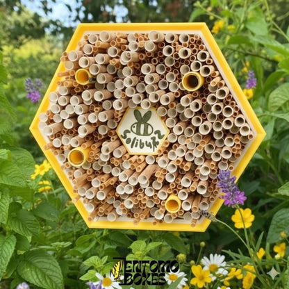 insect hotel for solitary bees (etsy image id: 7725181652)